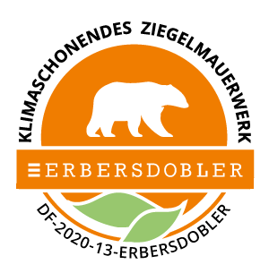 Klimaschonendes Ziegelmauerwerk Logo